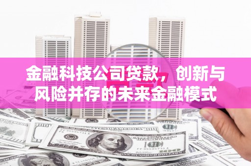杂多金融科技公司贷款，创新与风险并存的未来金融模式