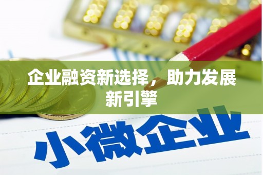 肥乡企业融资新选择，助力发展新引擎