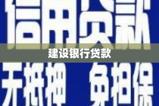 固原建设银行贷款