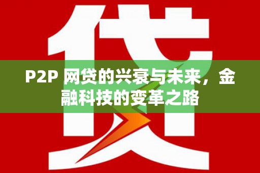 文峰P2P 网贷的兴衰与未来，金融科技的变革之路