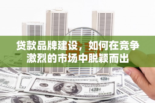 马边贷款品牌建设，如何在竞争激烈的市场中脱颖而出