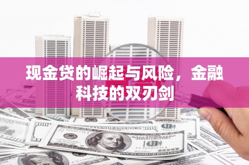 金湖现金贷的崛起与风险，金融科技的双刃剑