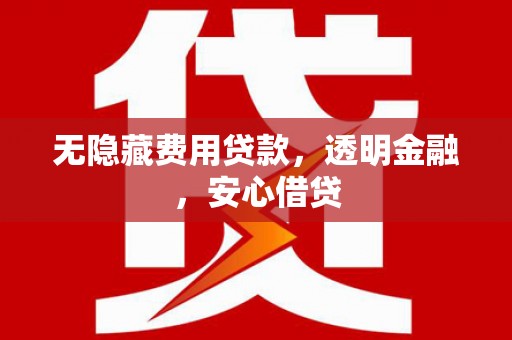 龙口无隐藏费用贷款，透明金融，安心借贷