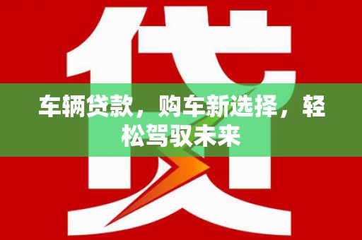 大竹车辆贷款，购车新选择，轻松驾驭未来