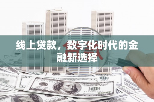 西岗线上贷款，数字化时代的金融新选择