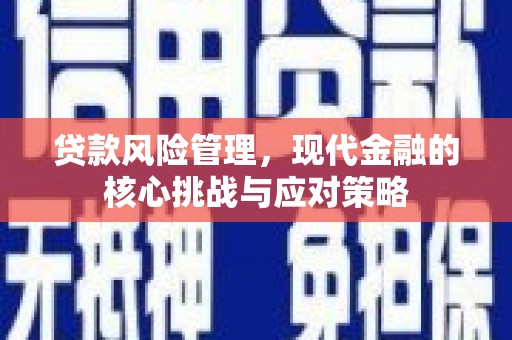 荣县贷款风险管理，现代金融的核心挑战与应对策略