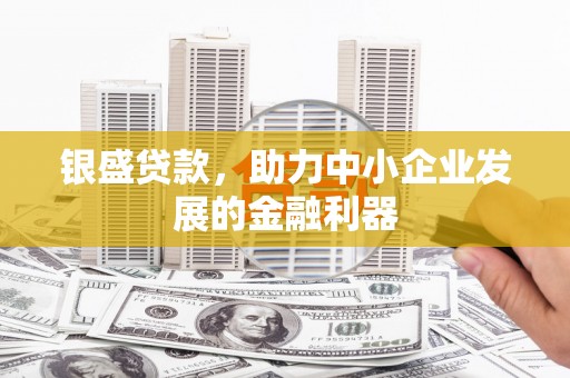 老河口银盛贷款，助力中小企业发展的金融利器