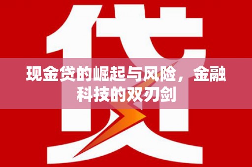 玉门现金贷的崛起与风险，金融科技的双刃剑