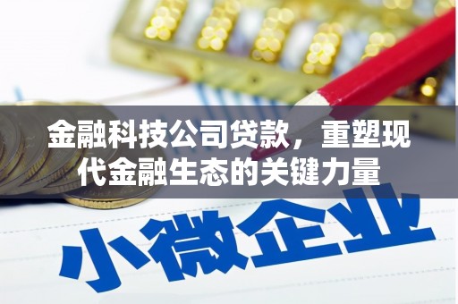 黔东南金融科技公司贷款，重塑现代金融生态的关键力量