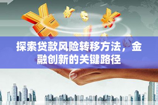莒南探索贷款风险转移方法，金融创新的关键路径