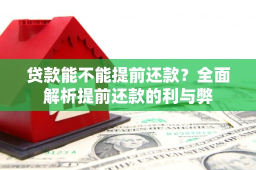 永德贷款能不能提前还款？全面解析提前还款的利与弊