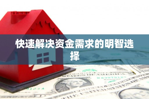 龙江快速解决资金需求的明智选择